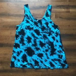 Kensie Blue Tye-Dye Shirt